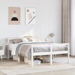 vidaXL Lit pour personne âgée avec tête de lit sans matelas 135x190 cm
