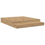 vidaXL Cadre de lit avec rangement avec tiroir chêne artisanal
