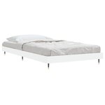 vidaXL Cadre de lit sans matelas blanc 90x200 cm bois d'ingénierie