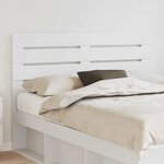 vidaXL Tête de lit Blanc 160 cm Bois d'ingénierie