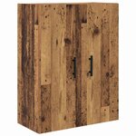 vidaXL Haut Armoire 2 Pièces Bois Ancien Bois Aggloméré et Verre