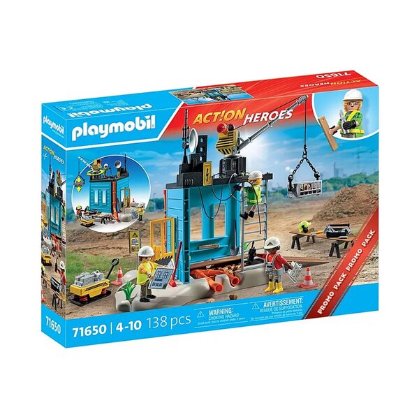 PLAYMOBIL 71650 - Ouvriers et chantier