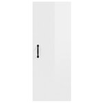 vidaXL Armoire murale suspendue Blanc brillant 34 5x34x90 cm