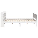 vidaXL Cadre de lit avec tête de lit sans matelas blanc 140x190 cm