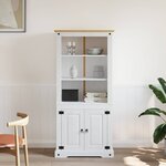 vidaXL Placard Gamme Corona Pin mexicain Blanc 80x40x170 cm