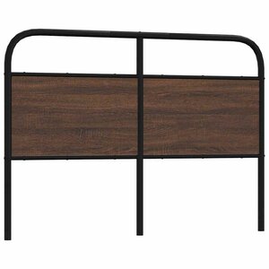 vidaXL Tête de lit chêne marron 140 cm acier et bois d'ingénierie