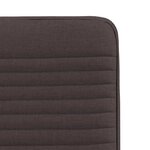 vidaXL Chaises à manger lot de 2 marron foncé tissu