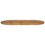 vidaXL Dessus de table 110x40x3 8 cm ovale bois massif de manguier