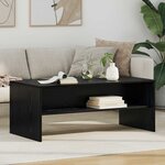 vidaXL Table basse Chêne noir 100 x 50 x 40 cm Bois d'ingénierie