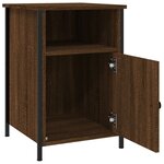 vidaXL Tables de chevet 2Pièces Chêne marron 40x42x60cm Bois d'ingénierie