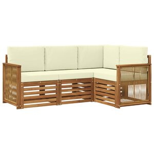 vidaXL Ensemble de canapés d'extérieur 4 pc Polyester