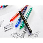 Stylo roller Hi-Tecpoint V7 Encre liquide Pointe moyenne Vert PILOT