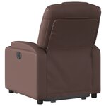 vidaXL Fauteuil inclinable marron similicuir