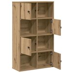 vidaXL Bibliothèque chêne artisanal 60x24x101 5 cm bois d'ingénierie