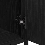 vidaXL Meuble de Lavabo de Salle de Bain Chêne noir 90 x 33 x 60 cm