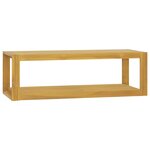 vidaXL Armoire murale de salle de bain 110x45x35cm Bois de teck solide