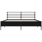 vidaXL Cadre de lit sans matelas noir 150x200 cm