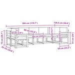 vidaXL Ensemble de canapés d'extérieur 7 pc Blanc et Beige