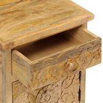 vidaXL Table de chevet Bois de manguier massif 40x30x50 cm