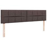 VidaXL Cadre de lit ottoman avec matelas marron foncé 200x200 cm tissu
