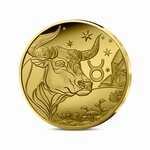Signes astros - Taureau - Monnaie de 5€ 1/2g or