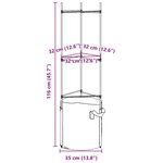 vidaXL Cages à tomates avec sacs à plantes 6 Pièces 116 cm acier et PP
