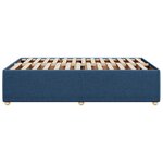 vidaXL Cadre de lit sans matelas bleu 120x200 cm tissu
