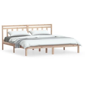 vidaXL Cadre de lit sans matelas bois massif 200x200 cm