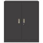 vidaXL Armoire de rangement Noir 90 x 40 x 105 cm Acier