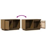 vidaXL Meuble TV Marron miel 74x35x44 cm Bois de pin massif