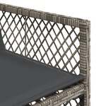 vidaXL Ensemble à manger de jardin 5 Pièces coussins gris résine tressée