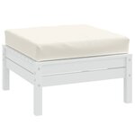 vidaXL Coussin de palette crème mélangé 60x60x9 5 cm tissu