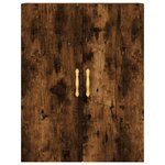 vidaXL Armoire murale chêne fumé 69 5x34x90 cm