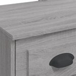 vidaXL Coiffeuse avec lumières LED sonoma gris 90x42x132 5 cm