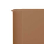 vidaXL Paravent 5 panneaux Tissu 600 x 80 cm Taupe