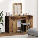 vidaXL Table de Toilette Marron 50 x 41 x 135 cm Bois d'ingénierie