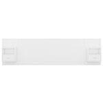 vidaXL Tête de lit avec armoires Blanc Bois d'ingénierie