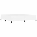 vidaXL Lit avec matelas Blanc pur 200 x 200 cm Faux cuir