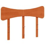 vidaXL Tête de lit cire marron 135 cm bois massif de pin