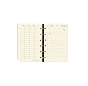 Recharge Agenda Organiseur Timer 14 Prestige FR 8 x 12 cm QUOVADIS