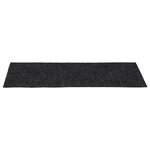 vidaXL Tapis d'escalier autocollants Rectangulaire 15 Pièces 60x25cm Gris