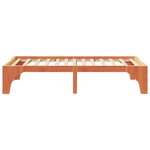vidaXL Cadre de lit surélevé Marron 80 x 200 cm Bois massif en pin