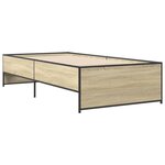 vidaXL Cadre de lit sans matelas chêne sonoma 75x190 cm