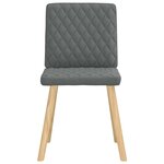 vidaXL Chaises à manger lot de 6 gris foncé tissu