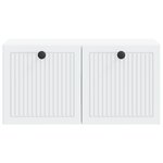 vidaXL Meuble TV mural Blanc 59 5 x 31 x 30 cm Bois d'ingénierie