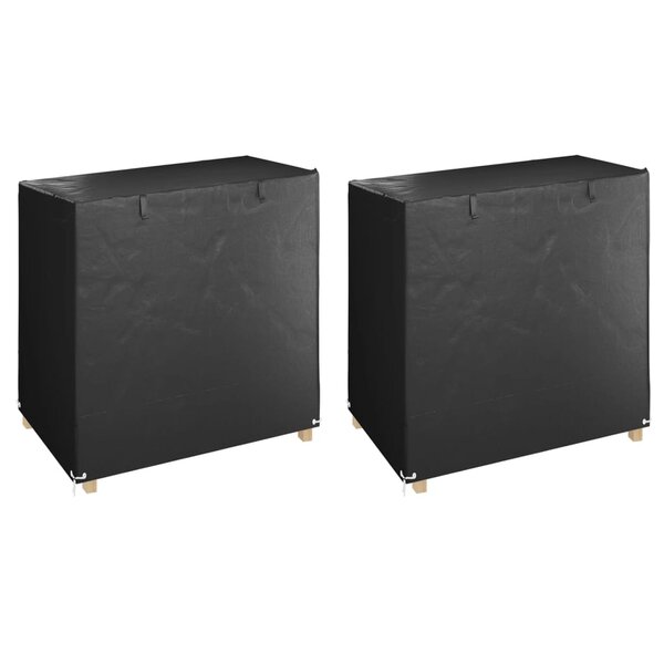 vidaXL Housses de balancelle 2 Pièces 8 œillets 125x90x135/165 cm PE