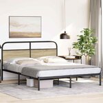 vidaXL Cadre de lit sans matelas 160x200 cm chêne sonoma