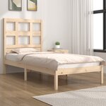 vidaXL Cadre de lit Bois de pin massif 90x200 cm