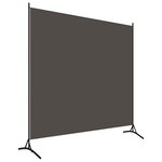 vidaXL Cloison de séparation anthracite 175x180 cm tissu