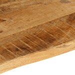 vidaXL Dessus de table 100x60x2 5cm bord vif bois massif manguier brut